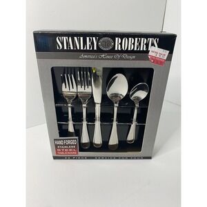 Stanley Roberts Rogers Ridgewood Stainless Steel Service 4 20 Piece Flatware Set